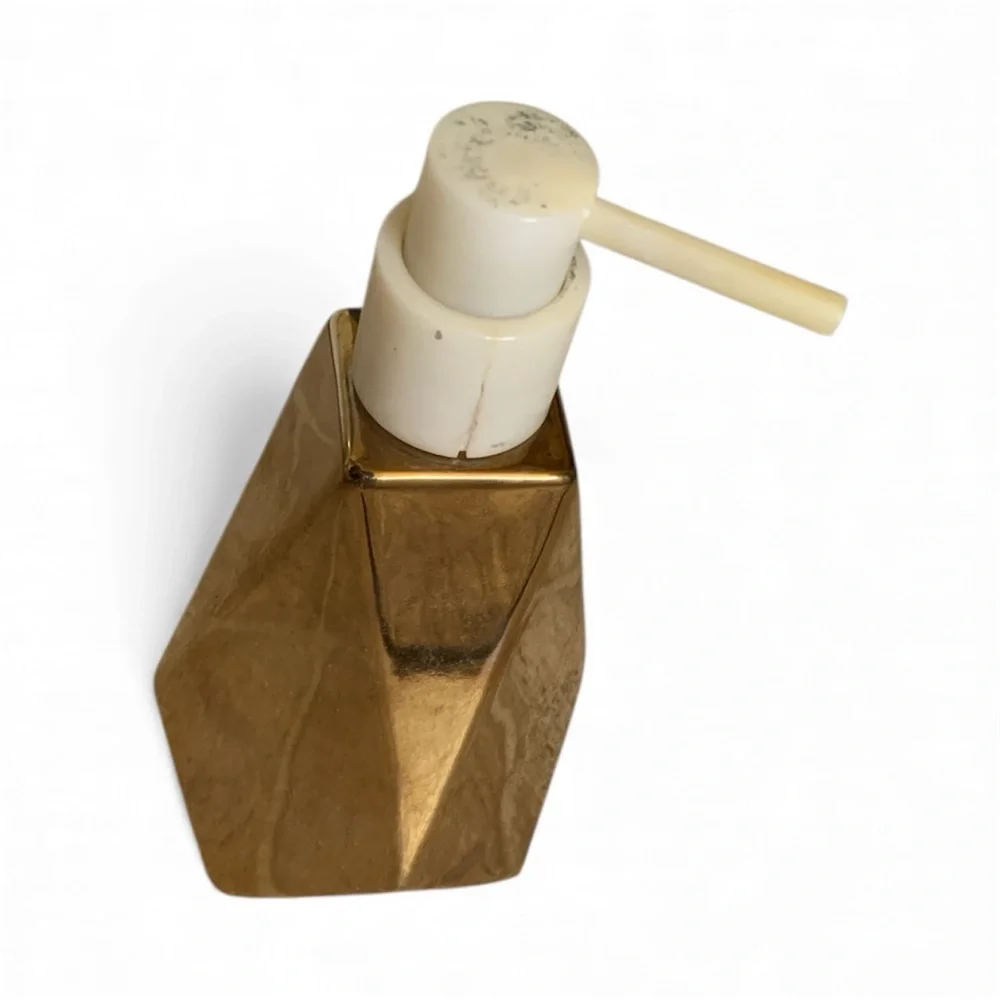 Jonathan Adler Gold Geometric Soap Dispenser